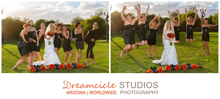 Dreamcicle Studio Photography, Fairmont Princess Hotel Scottsdale, Bridesmaids, Orange Calla Lillies, Orange Gerbera Daisies, Arizona Wedding Photographers, Wedding Photographers, Wedding Photography, Arizona Wedding Photography, Phoenix Wedding Photographers, Phoenix Wedding Photography